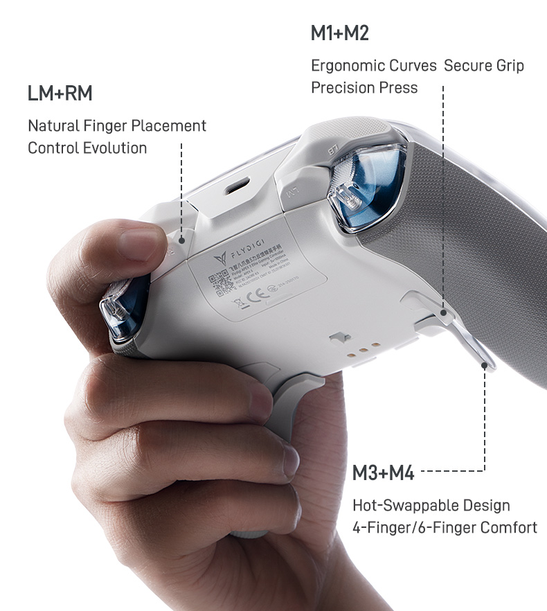 Pi 5 Case - Flydigi Apex 5 Gaming Controller Wireless