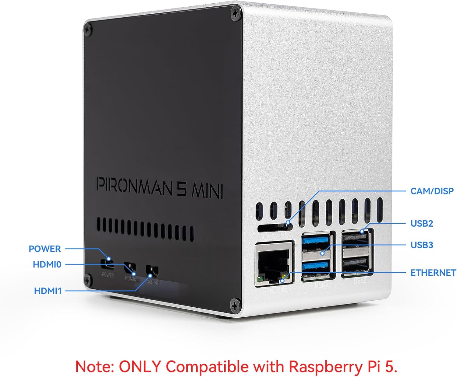 Pironman 5-Mini NVMe M.2 SSD P - Raspberry Pi 5 ulasan dan harga
