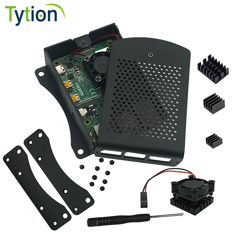Raspberry Pi 4B 3B Aluminum Ca - Pi Power Supply ulasan dan harga