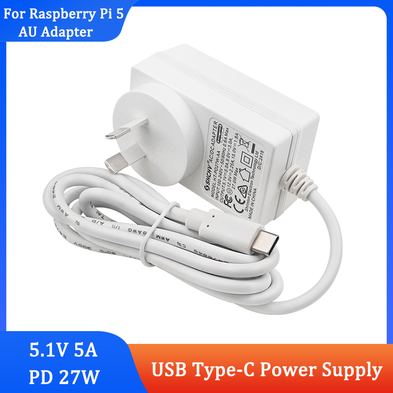 Raspberry Pi 5 PD 27W Power Su - Pi Power Supply ulasan dan harga