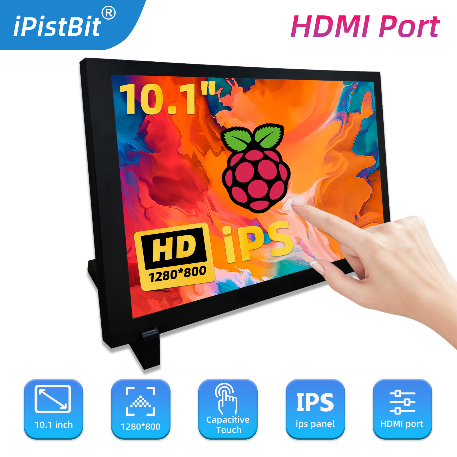 10.1 inch HDMI Capacitive Touc - Pi Display ulasan dan harga