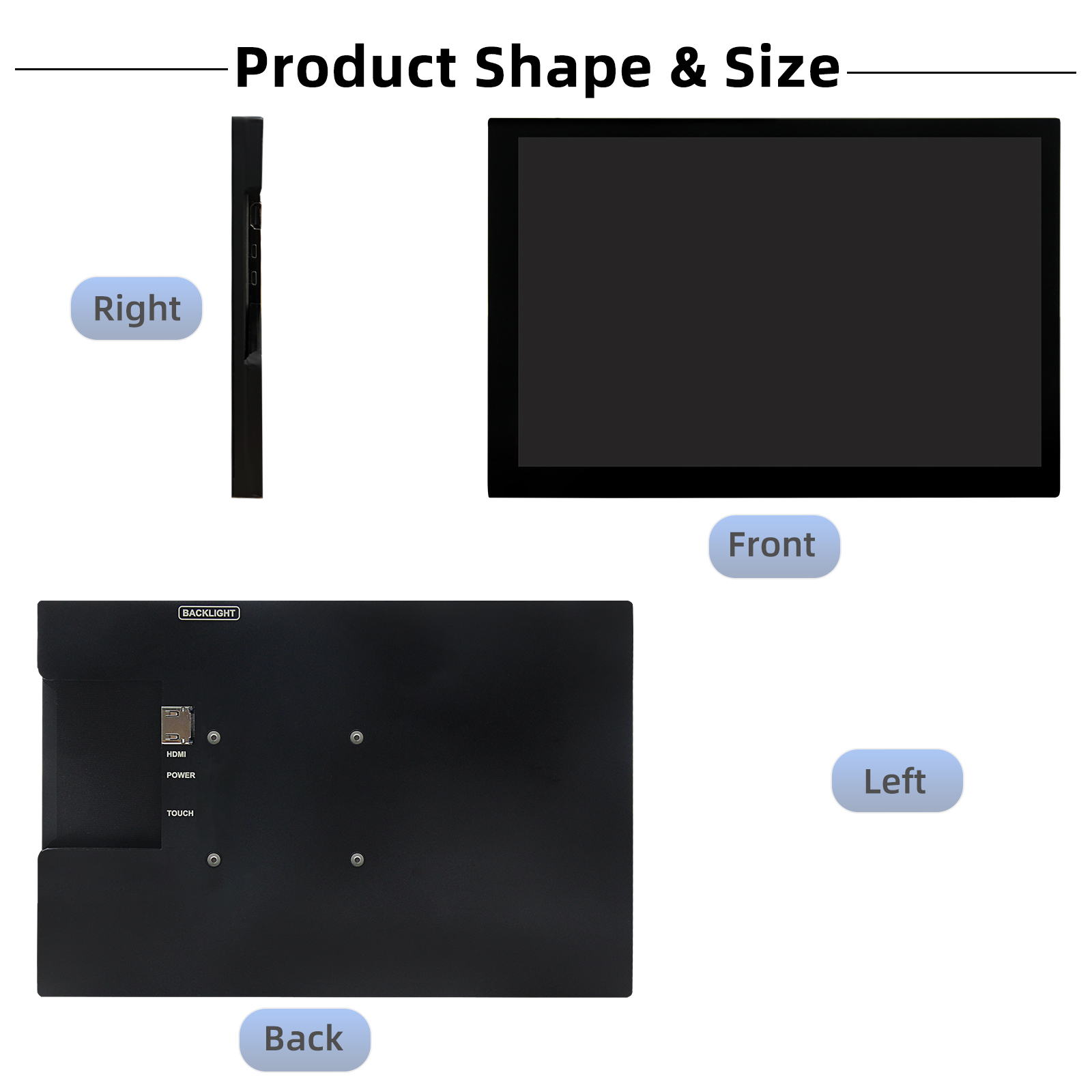 10.1 inch HDMI Capacitive Touc - Pi Display ulasan dan harga