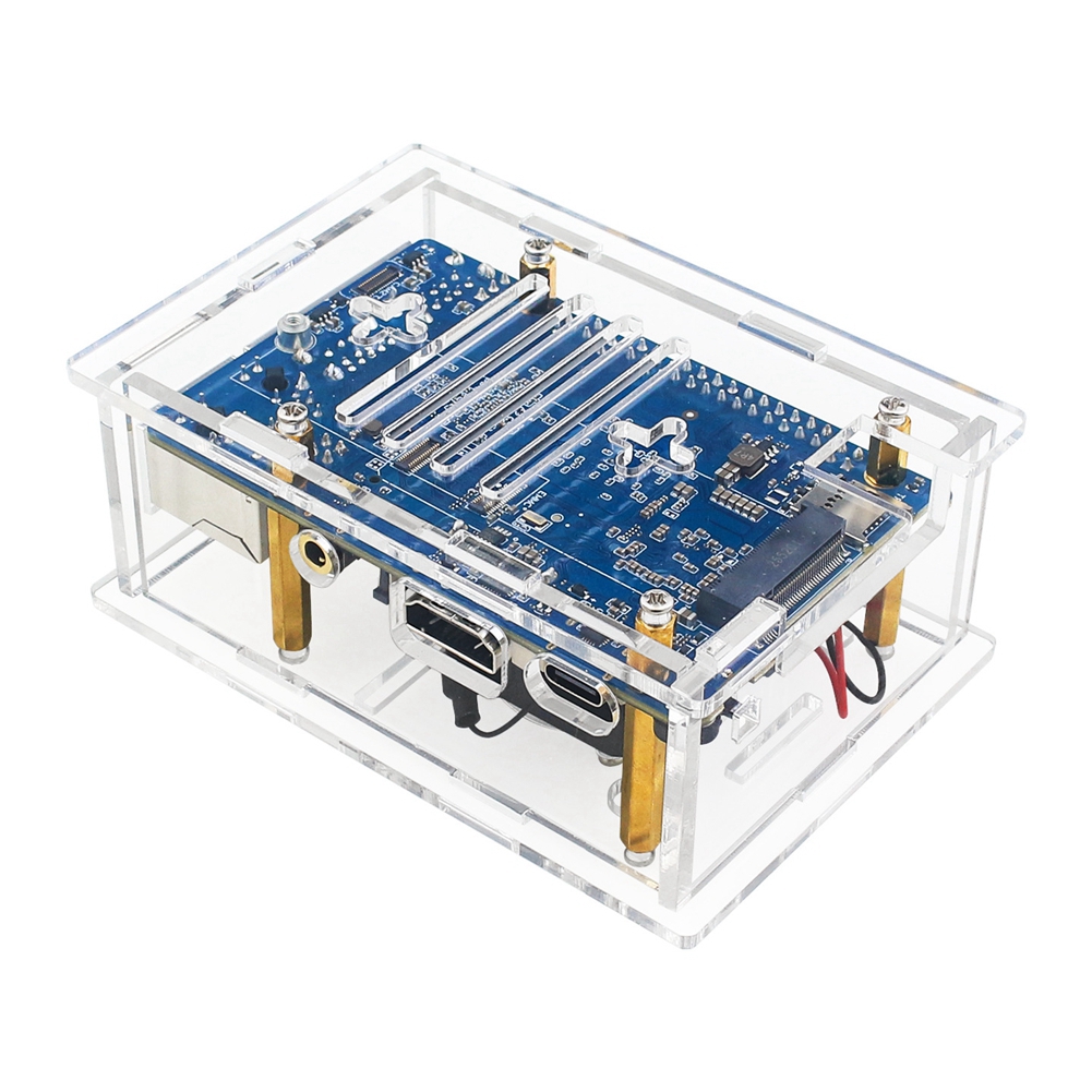 ABFN-Acrylic Case With Cooling - Pi 4 Case ulasan dan harga