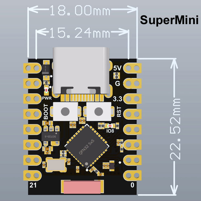 For ESP32-S3 Supermini Pro MIN - Arduino Kit ulasan dan harga