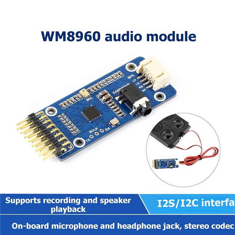 WM8960 For Raspberry Pi 5/7 In - Raspberry Pi 5 ulasan dan harga