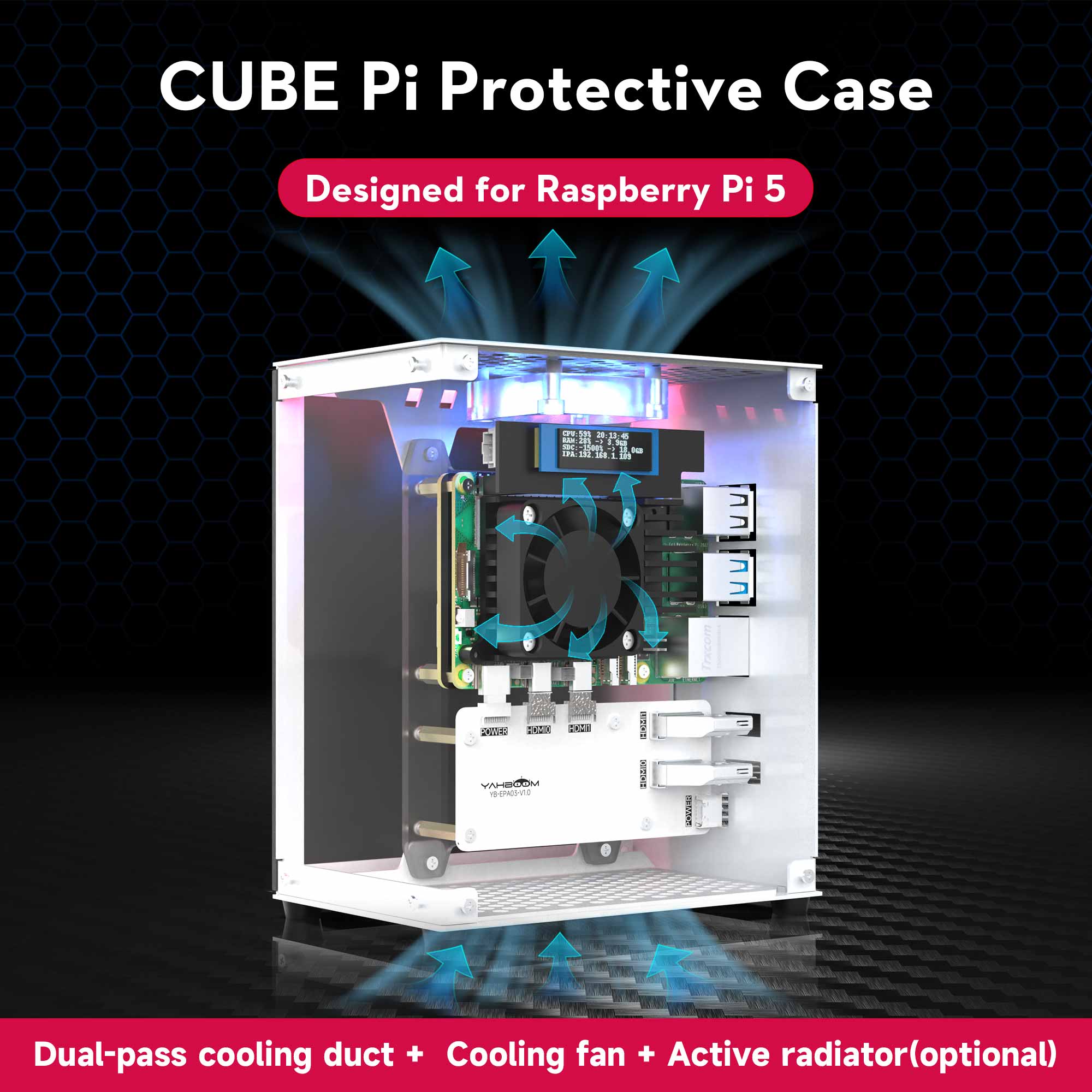 Raspberry Pi 5 Case Protective - Pi 5 Case ulasan dan harga