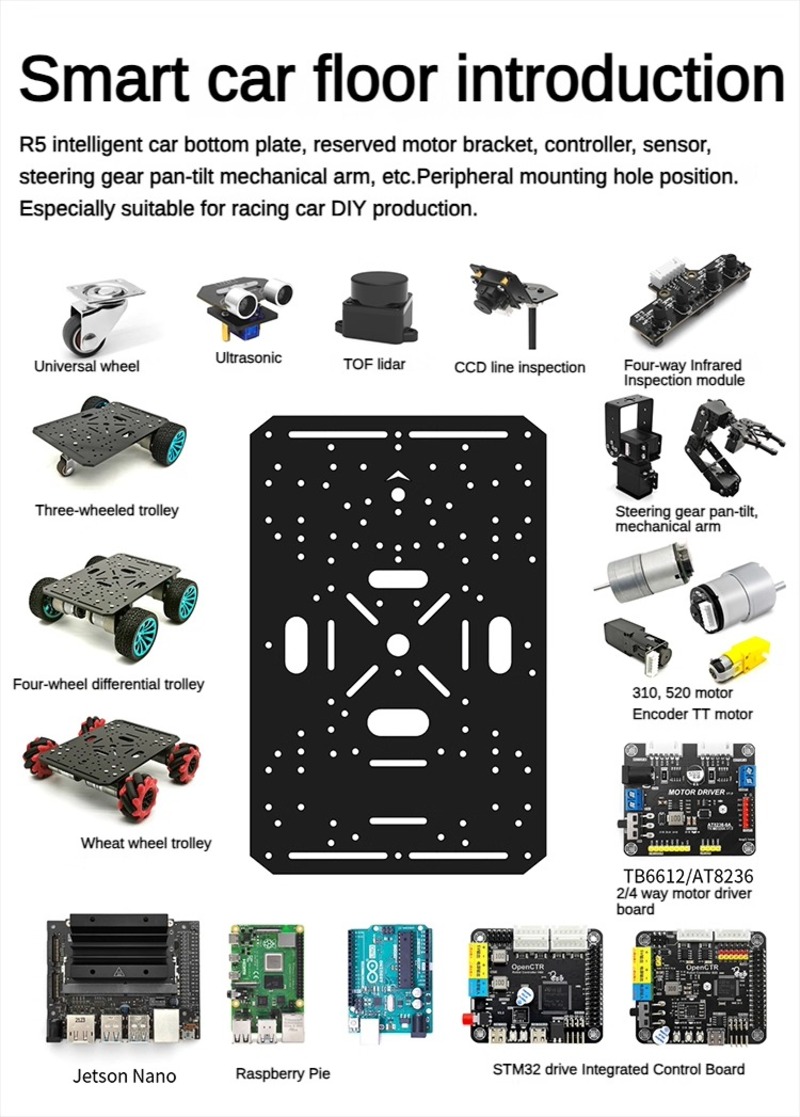 4WD Robot Car Chassis with TT  - Raspberry Pi Kit ulasan dan harga